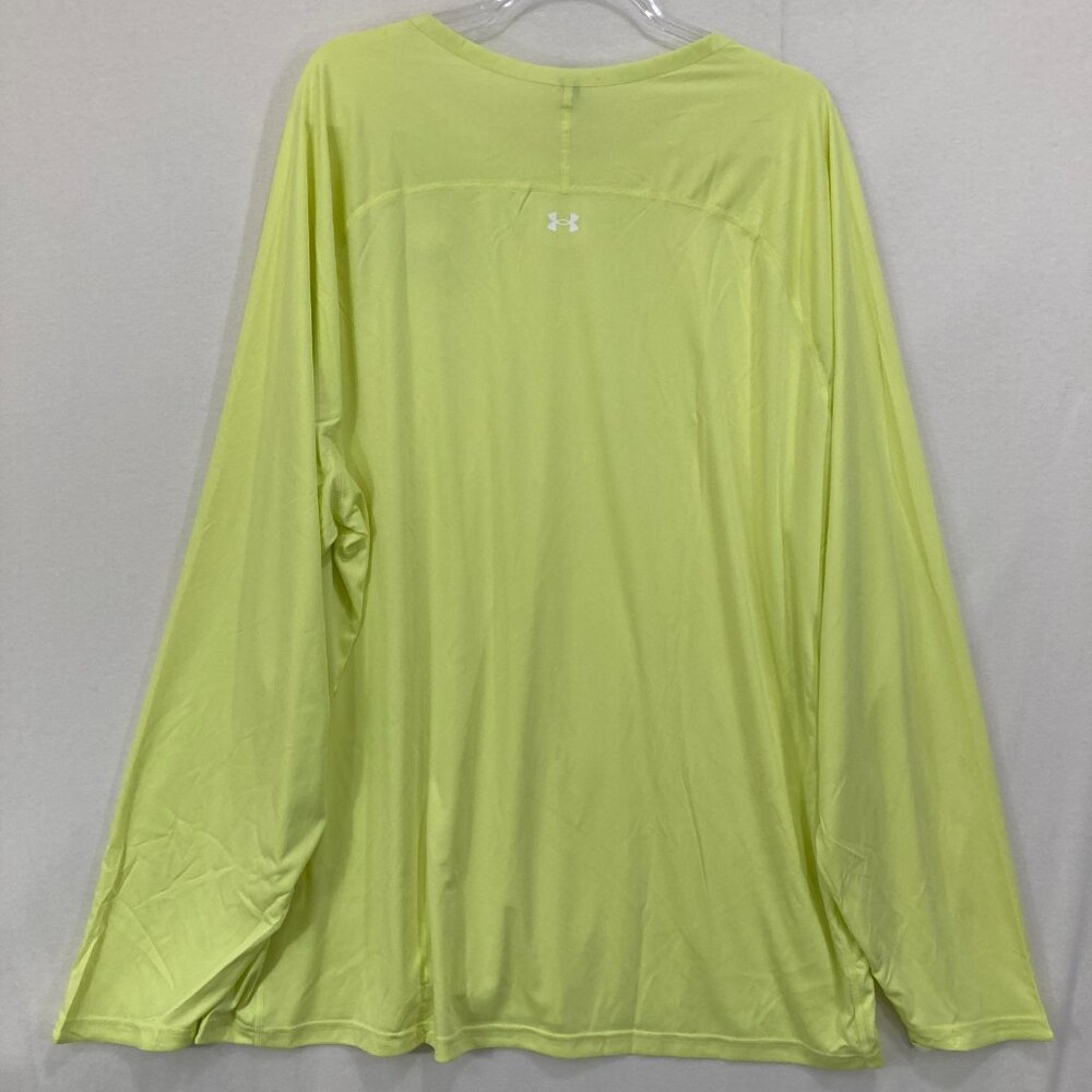New Under Armour Mens 3XL Fish Elite Crew Long Sleeve Loose‎ Fit Lime Green - Picture 9 of 11